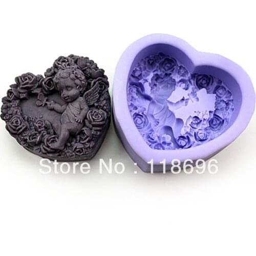 Free shipping Angel baby silicon soap mold Cake decoration mold Cake mold manual soap fondant tools NO:SO-011