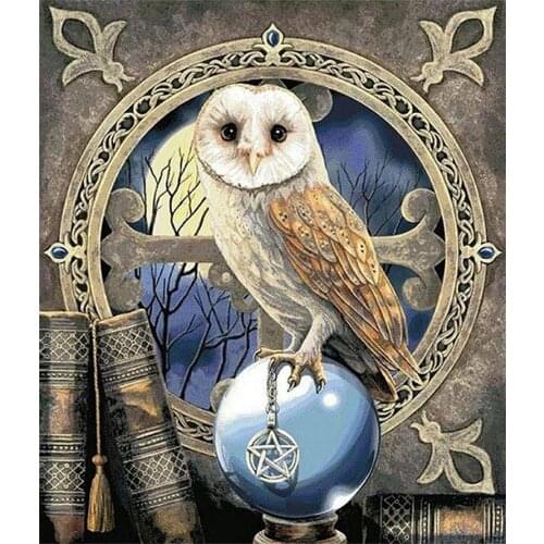 Divine by Astrology Owl Diamond Painting Round Full Drill Nouveaute DIY Mosaic Embroidery 5D Cross Stitch Animal Pattern