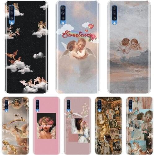For Samsung Galaxy A10 A20 A30 A40 Phone Case Silicone Angel Cupid Art Back Cover For Samsung Galaxy A80 A70 A60 A50 Case