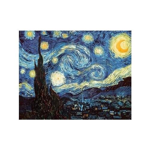 Van Goh Stars Custom Best Nice Stylish Classical Home Decor Fashionable Modern Poster Size (50x76cm) Wall Sticker Free Shipping