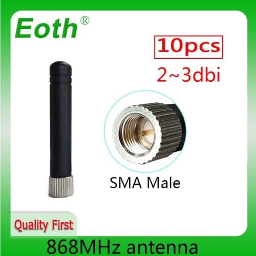868MHz lora antenna 915MHZ 3dbi 10p SMA Male Connector GSM antena 868 MHz 915 MHz antenne white antennas for gsm signal repeater