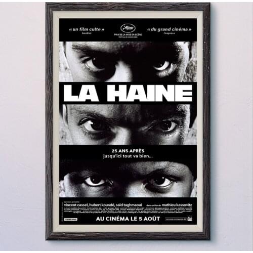 N142 HATE (6) Vintage Classic Movie Wall Silk Cloth HD Poster Art Home Decoration Gift