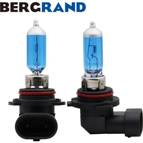 2PCS 9006 HB4 12V 55W Halogen Lamp Car Headlight Bulb Fog Lights Super White 4300k Hard Glass Xenon Light Bulbs For Cars