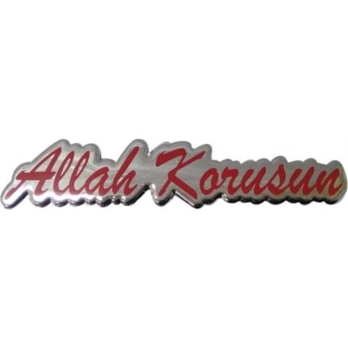 Rigging Chrome Plastic Writing Allah Bless Sticker 16 cm