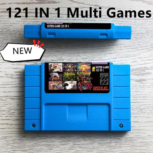 Super 121 in 1 Game Cartridge Card For 16 bit Game console with Hot Games Zeldaed Earthbound Super Metroided