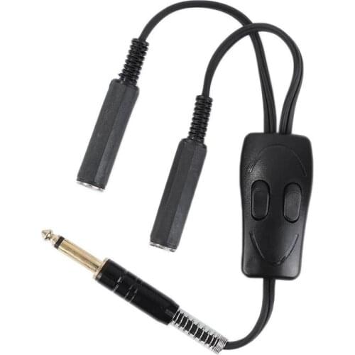 Flexible 32 cm Tattoo Power Supply Clip Cord 1 to 2 Adapter Conversion Cable for Tattoo Machine Tattoo Accessories Supply