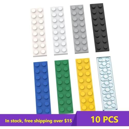 10PCS MOC Bricks Compatible Assembles Particles 3034 2x8 For Building Blocks Parts DIY Toys Educational For Children Kids Gift