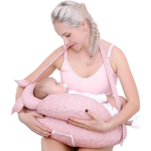 Multifunction Nursing Pillow Baby Maternity Breastfeeding Pillow Adjustable Pregnant woman Waist Cushion Layered Washable Cover
