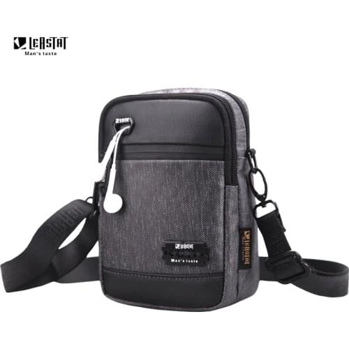 LEASTAT Mens Shoulder Chest Bag Fashion Casual Multifunctional Messenger Travel Crossbody Bag Waist Bag