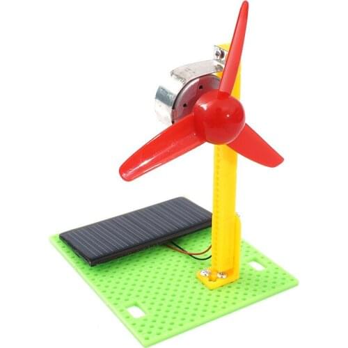 Scientific experiment DIY Kindergarten Primary and Middle School made by Solar Fan, Educational Intelligence assembling Toys and
