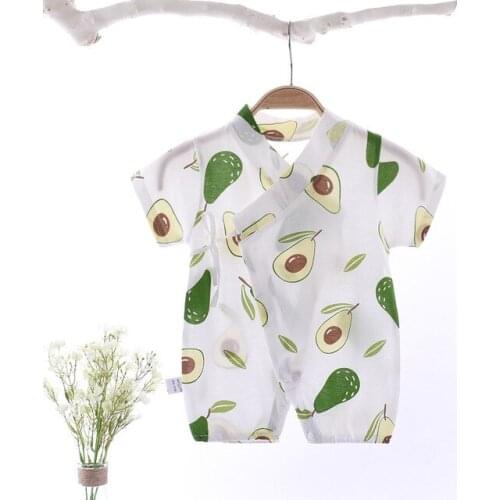 2020 Brand New Toddler Newborn Baby Boys Girl Cotton Romper Infant Boy Girl Jumpsuit Short Sleeve Kimono Casual Summer Clothing