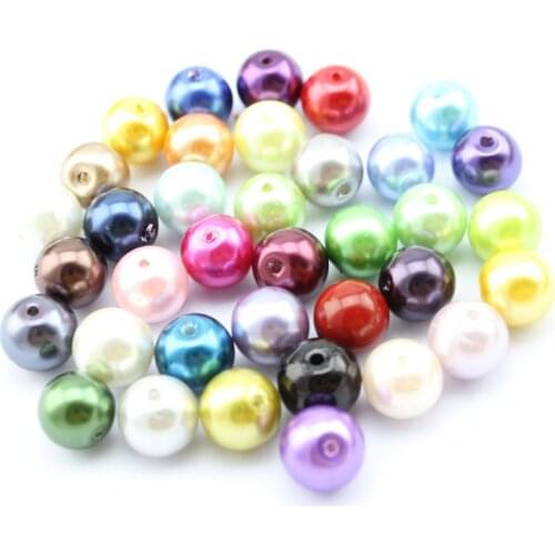 New Wholesale Mixed colors, white, Pearl Ivory color 3mm Round Shape Imitation Glass Pearl Beads for Jewelry Making Craft DIY