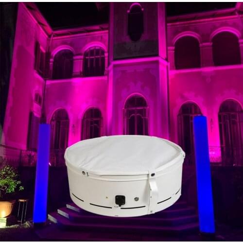 New Arrival Outdoor Waterproof LED LOGO Light 6X10W RGBW 4in1 Battery Powered Wireless Remote LED Pillar Inflatable Light Party