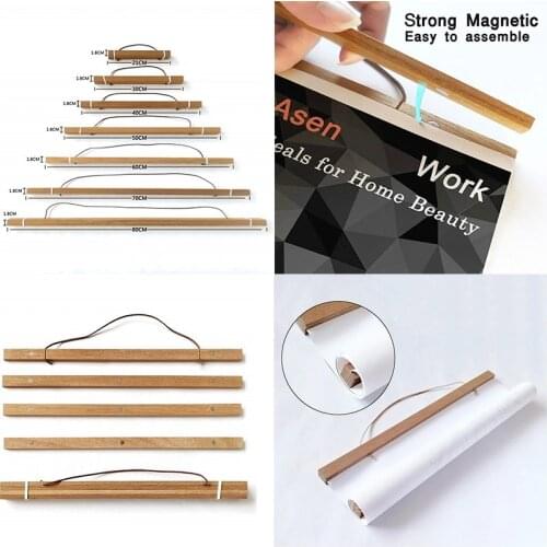 Hanging Picture Frame 21-70 Cm Magnetic Wooden Photo Frame Painting Canvas Poster Frame Canvas Frame Art