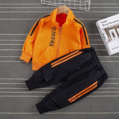 Spring Autumn Baby Boys Casual Clothes Infant Kids Jacket Coats Pants 2Pcs/Set Toddler Fashion Costume Children Sport Tracksuits