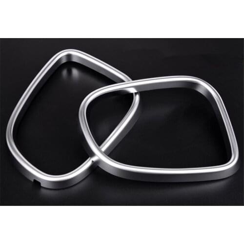 2x Car Exterior Side Rearview Mirror Frame Trim Sequins Bezel Sticker For Jaguar XF 2011-16 XJ/XJL 10-16 XE 15- 16 ABS