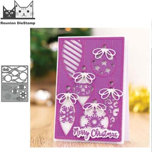 Reunion Christmas Lanterns Metal Cutting Dies Stencils for DIY Scrapbooking Decorative Crafts Embossing Paper Card New 2020 Die
