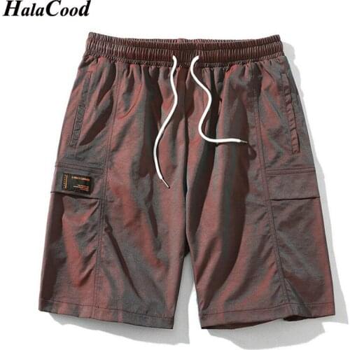 Hot Brand Mens Summer Solid Color Thin Casual Sports Jogging Shorts Outdoor Fashion Casual Fitness Sports Shorts Multicolor 4XL