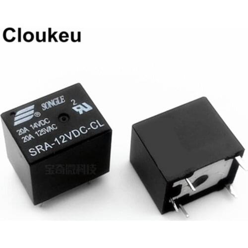 SRA-12VDC-CL 20A T74 Relay DIP5
