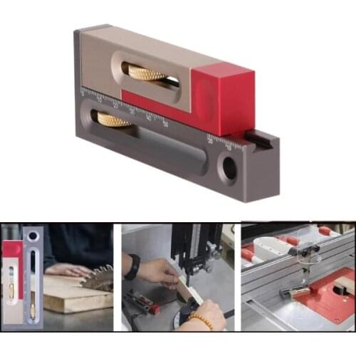 Woodworking Table Saw Gap Slot Regulator Slot Ruler Mortise Measuring Block Tools For Household