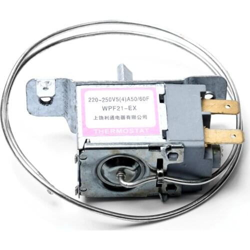 1pc Refrigerator Thermostat WPF21-EX Two Side Mounting 2 Pins Probe 50cm Freezer Temperature Controller Refrigerator Parts