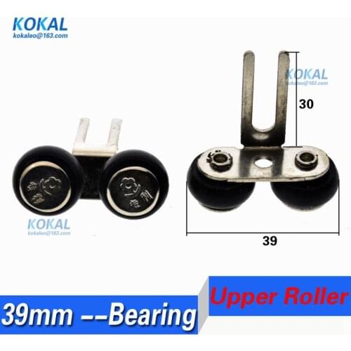 [UP-39D]2PCS Free Shipping 39mm large-headed nail bearing wardrobe upper roller wheel pulley