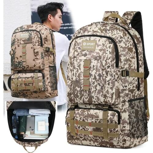 Large Capacity Men Backpack Outdoor camouflage backpacks Fashion Travel Backbag Camping Hiking Climbing Tactical Bags Rucksacks
