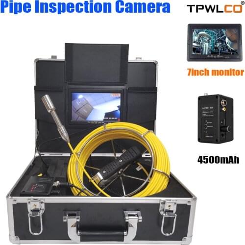 7inch 20-50M Pipeline Sewer Camera HD CCTV Drain Plumbing Wall Industrial Endoscope Waterproof Snake Inspection Video Camera