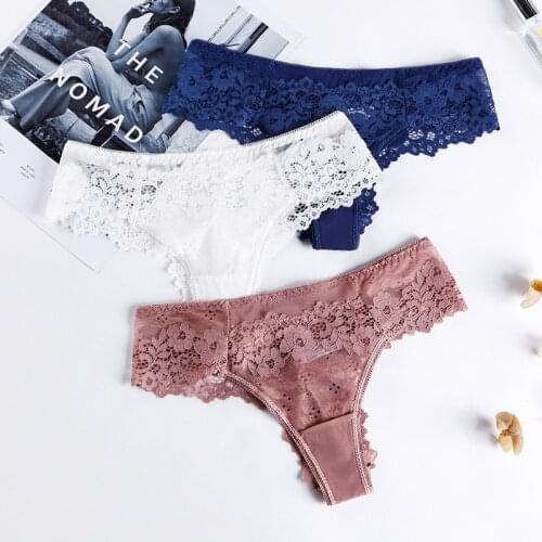 High Quality Sexy Lace Panties Women Fashion Cozy Lingerie Low Waist Intimates Underwear Tempting Briefs Womens Underpant