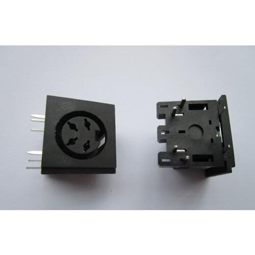 10 pcs Circular DIN Jack Female S Terminal 4 pin PCB Mount Connector