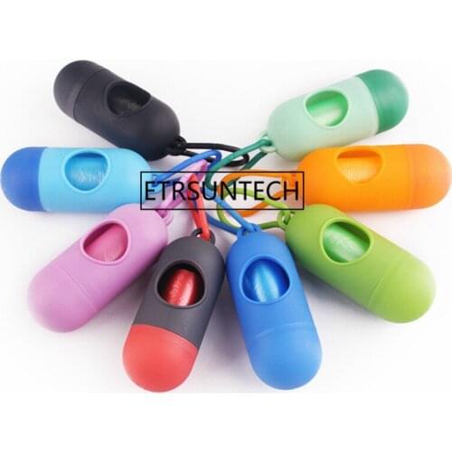 100Set Pet Dog Poop Bag Dispenser Waste Garbage Bag Holder Dispensers Poop Bags Trash Cleaning Supplies