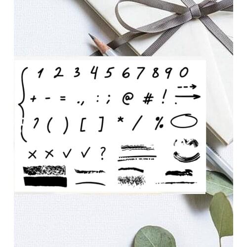 11*16CM Punctuation Transparent Clear Stamps Silicone Seals Roller Stamp Christmas DIY Scrapbooking Photo Album/Card Making