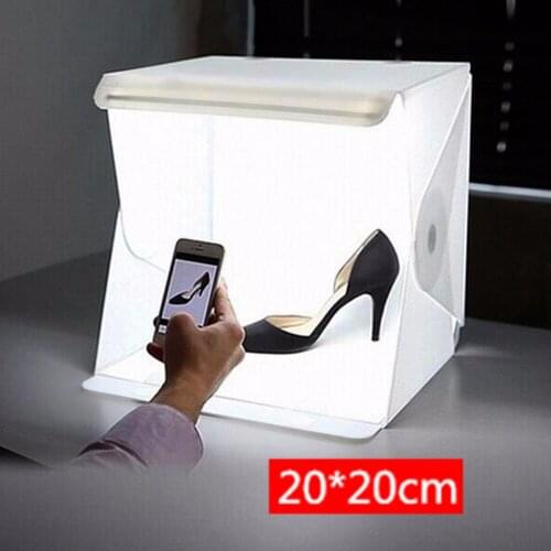 20cm Folding Studio Industry Photo Shoot Simple Led Small Lightbox Portable Mini Softbox Set Camera