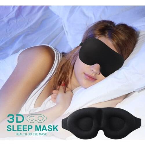 3D Sleeping eye mask Travel Rest Aid Eye Mask Cover Patch Paded Soft Sleeping Mask Blindfold Eye Relax Massager Beauty Tools