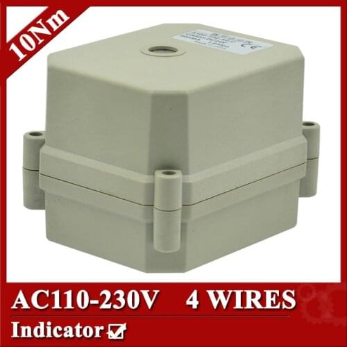 AC110-230V electric valve actuator, 4 wires(CR401) , 10Nm, with indicator