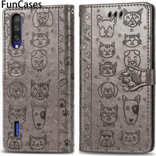 Animal Head PU Leather Phone Bag Cover sFor funda Xiaomi CC9 Mobile Cases Caso Xiaomi cover Mi CC 9E 10 E Pro 9SE Mobile Phone