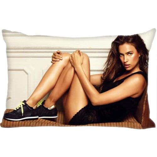 Custom Irina Shayk Rectangle Pillowcase zipper dakimakura Classic Pillow Case size 35*45cm DIY Gift