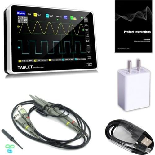 New FNIRSI-1013D Touch Screen Multifunctional Dual Channel 100M Bandwidth 1GS Sampling Rate Digital Tablet Oscilloscope