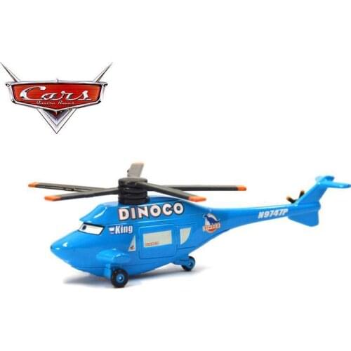 Cars Disney Pixar Cars Dinoco Helicopter The King No.43 Metal Diecast Alloy Toy Car Plane Model For Children Loose Brand Car 3