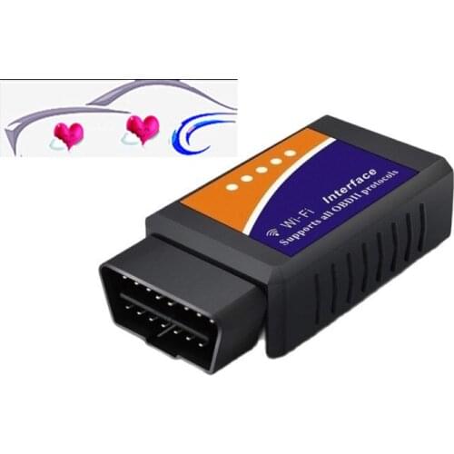 New Elm327 Wi-fi OBD2 V1.5 Diagnostic Car Auto Scanner With Best Chip Elm 327 Wifi OBD Suitable For IOS Android/iPhone Windows