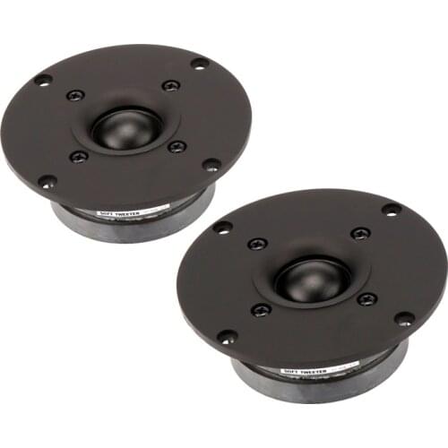 2PCS 60W 89db 8ohm Tweeter HiFi Double-Magnet Silk Film Dome Tweeters Audio Speaker Home Theater Treble Loudspeaker