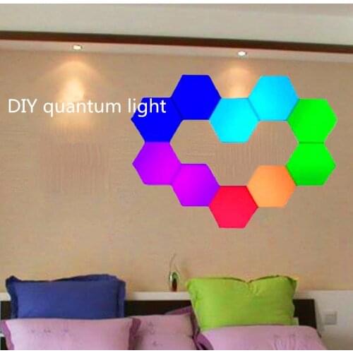 DIY Household Color Quantum Light LED Modular Sensitive Touch Light Indoor Lighting Bedroom Decoration Magnetic Night Light