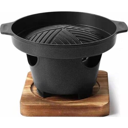 Household small indoor barbecue oven Korean alcohol barbecue oven Japanese less tobacco barbecue oven square lamb chops oven