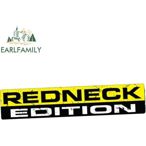 EARLFAMILY 15cm x 3cm Car Styling REDNECK EDITION Funny Bumper Sticker Vinyl Decal Car Truck Window Fit Car Stickers