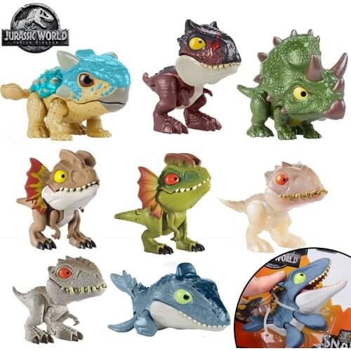 Jurassic World Dinosaurs Toys Mini Joints Tyrannosaurus Figures Boys Toys Figuras Dinosaur Toys for Children Action Figure Gifts