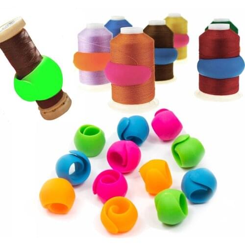 KAOBUY 5/10/20Pcs Thread Spool Huggers Bobbin Clamps Holders Keep Thread Spools From Unwinding Peels Sewing Accessories