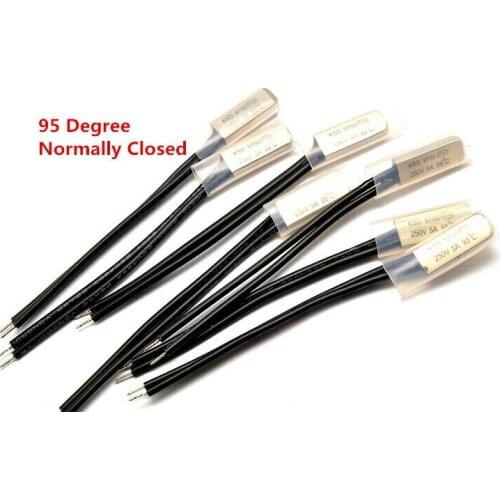 KSD9700 5A250V 95 degree C N.C. normally closed temperature switch thermostat Thermal Protector