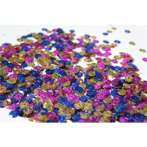 SEQUINS 6MM CUP LASER HOLOGRAM mix COLOURS