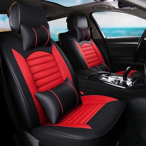 Flax car sear covers for skoda octavia a5 kodiaq superb fabia 3 karoq seat ibiza alhambra leon fr ateca altea leon 2 toledo