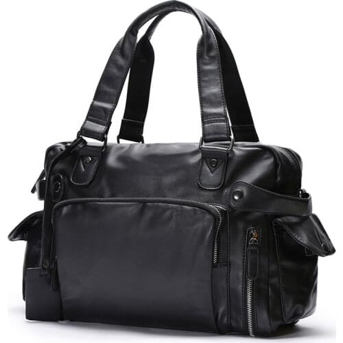 Men travel bag organizer Men genuine Leather Duffle Bag Suitcase Carry on Luggage Bags Big Weekend waterproof business Bags 2020